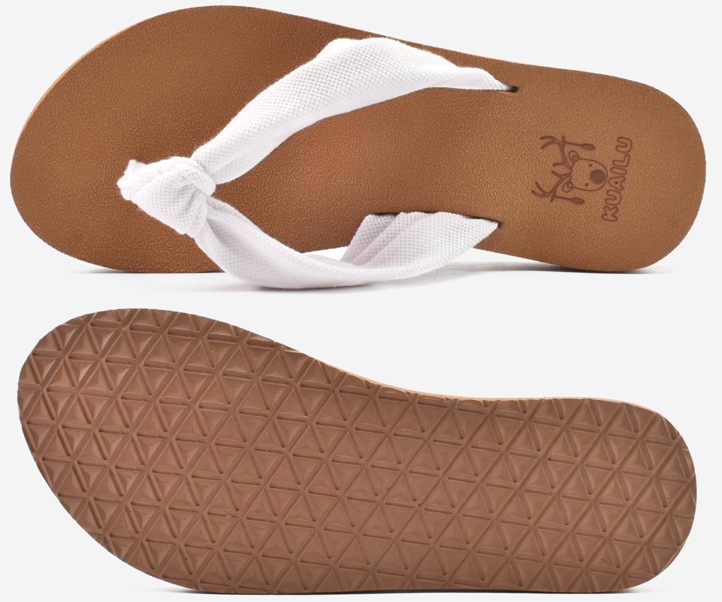 KuaiLu Flip Flops for Women with Arch Support Summer Beach Thong Sandals | Comfortable Yoga Mat Walking Shoes Cushion Slip On Casual Outfits Indoor Outdoor - Image 7