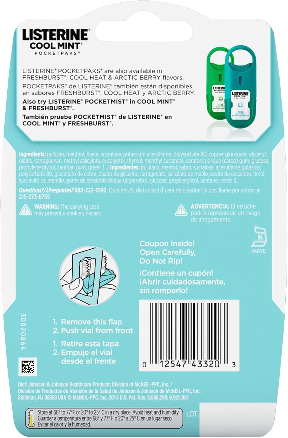Listerine PocketPaks Breath Strips, Cool Mint, 24-Strip Pack, 3 Pack | Breath Freshener, Dissolves Instantly, Kills 99% of Bad Breath Germs, Travel Essentials - Image 8