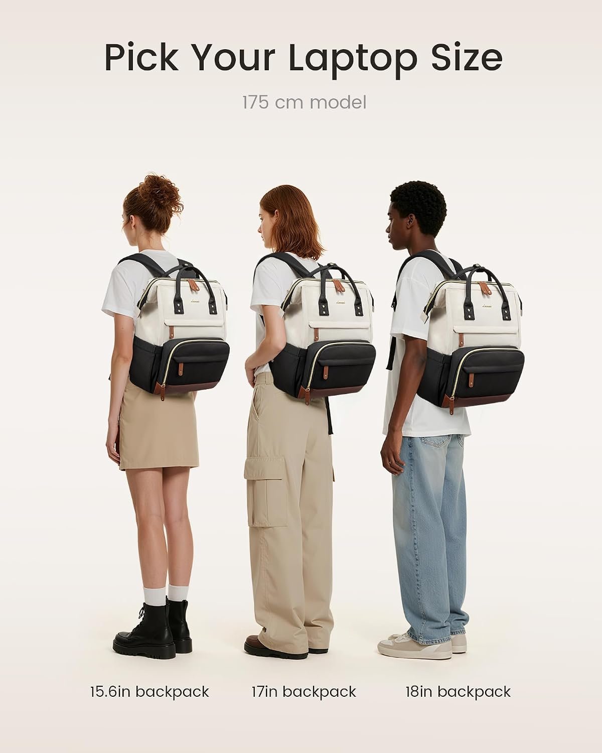 LOVEVOOK Laptop Backpack for Women, 15.6 Inch Work Business Backpacks Purse With Large Capacity, Waterproof Nurse Bag College Bookbag for School, Waterproof Casual Daypack for Travel - Image 6