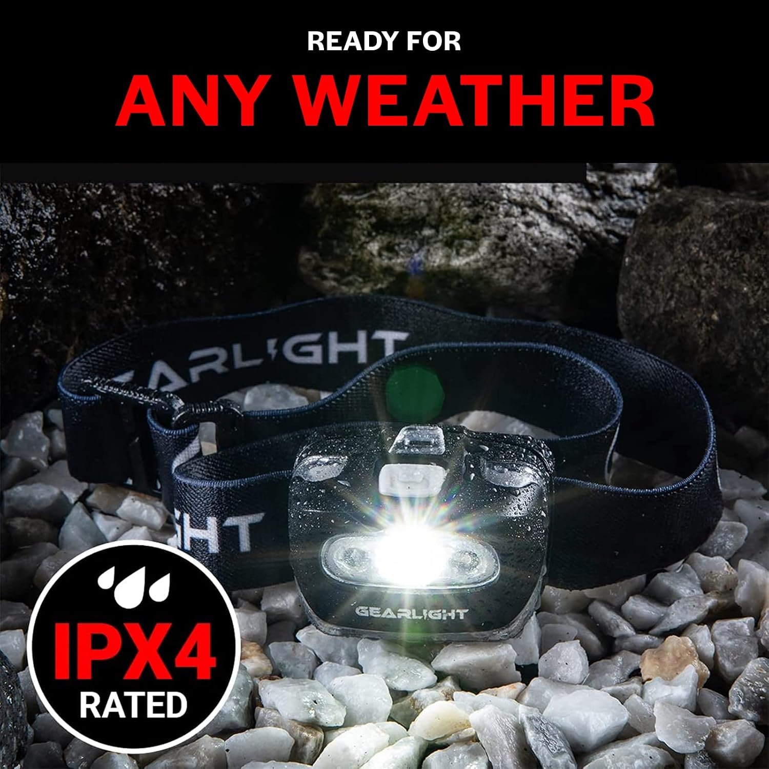 LED Headlamp 2-pack Battery Powered (AAA) (Batteries Not Included) | Head Lamp for Running Hunting Camping Fishing Hiking with Red Light and Adjustable Headband - Bright Forehead Headlamp 7 Modes - Image 8