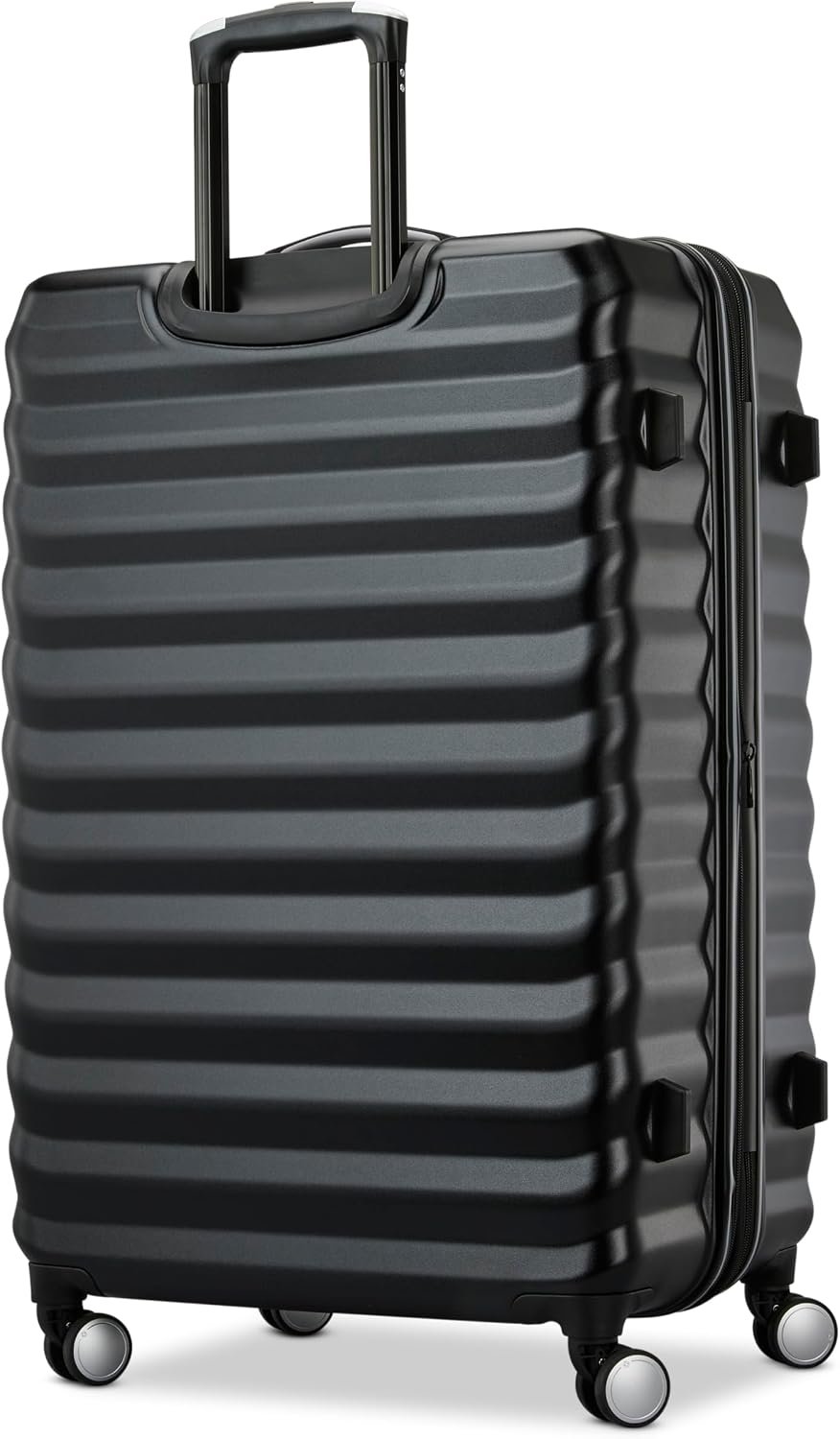 Samsonite Hard-Sided 28-Inch Lightweight Checked Large Expandable Element Suitcase: Durable, 360° Spinner Wheels, Adjustable Telescopic Handle, TSA-Approved Lock - Alpine Black - Image 2