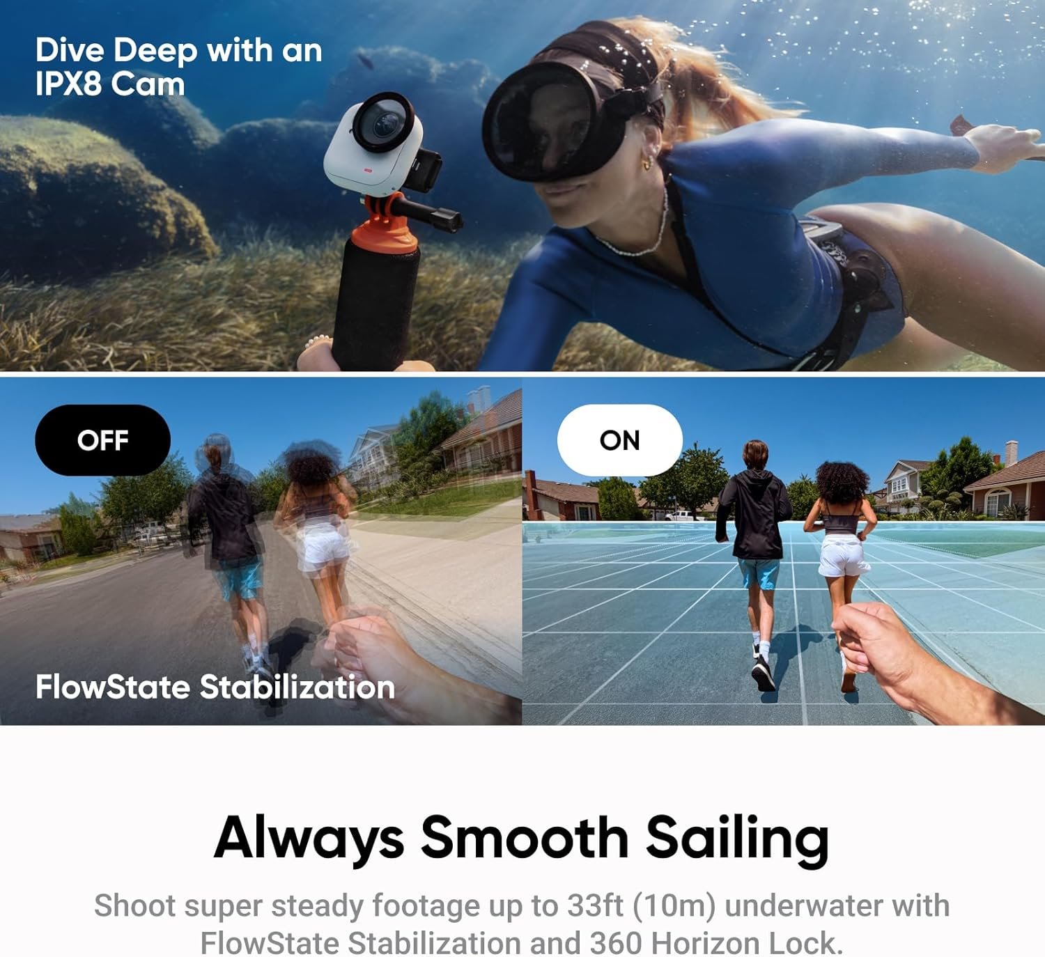 Insta360 GO Ultra - Small 4K Vlogging Camera, Hands-Free, POV Cam, 1/1.28" Sensor, 53g Lightweight, 156° FOV, 200 Min Battery Life, Magnetic Wearable Action Camera for Sports, Vlog,Midnight Black - Image 8