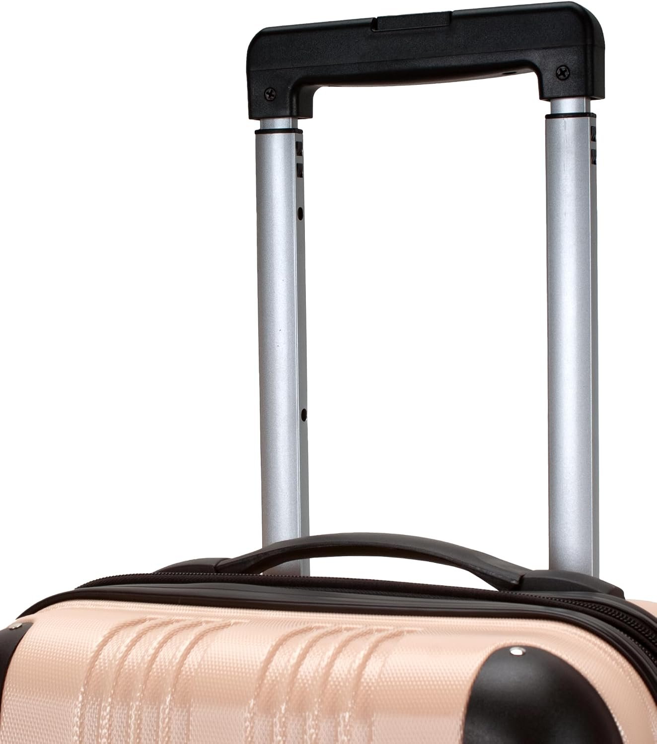 Rockland London Hardside Spinner Wheel Luggage, Champagne, Carry-On 20-Inch, 22"X13. 5"x10" (with wheels) - Image 6