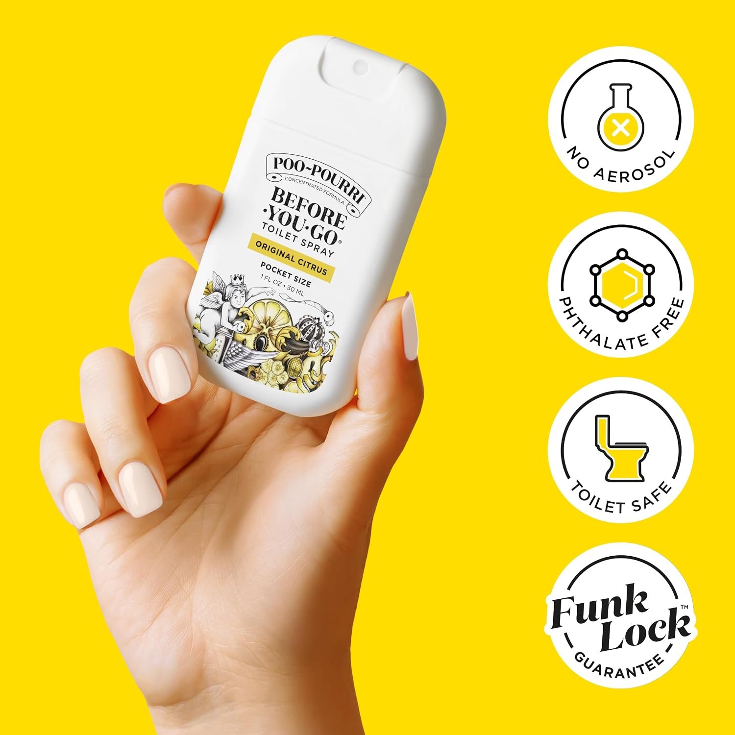 Poo-Pourri Before-You-Go Pocket Toilet Spray, Travel Essentials, 1 Fl Oz, Spring Variety 3 Pack, Each Up to 50 Uses, On-The-Go Bathroom Odor Deodorizer with Essential Oils, TSA Approved Size, 3 Scents - Image 6