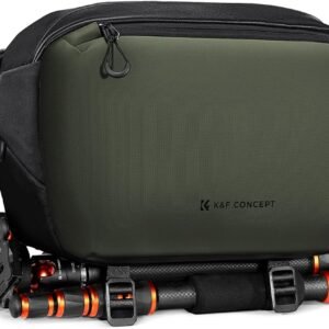 K&F CONCEPT 2 in 1 Camera Sling Bag, Everyday Shoulder Bag | Multifunction Photography Compact Crossbody DSLR Portable Bag, Compatible for Canon/Nikon/Sony, BS01