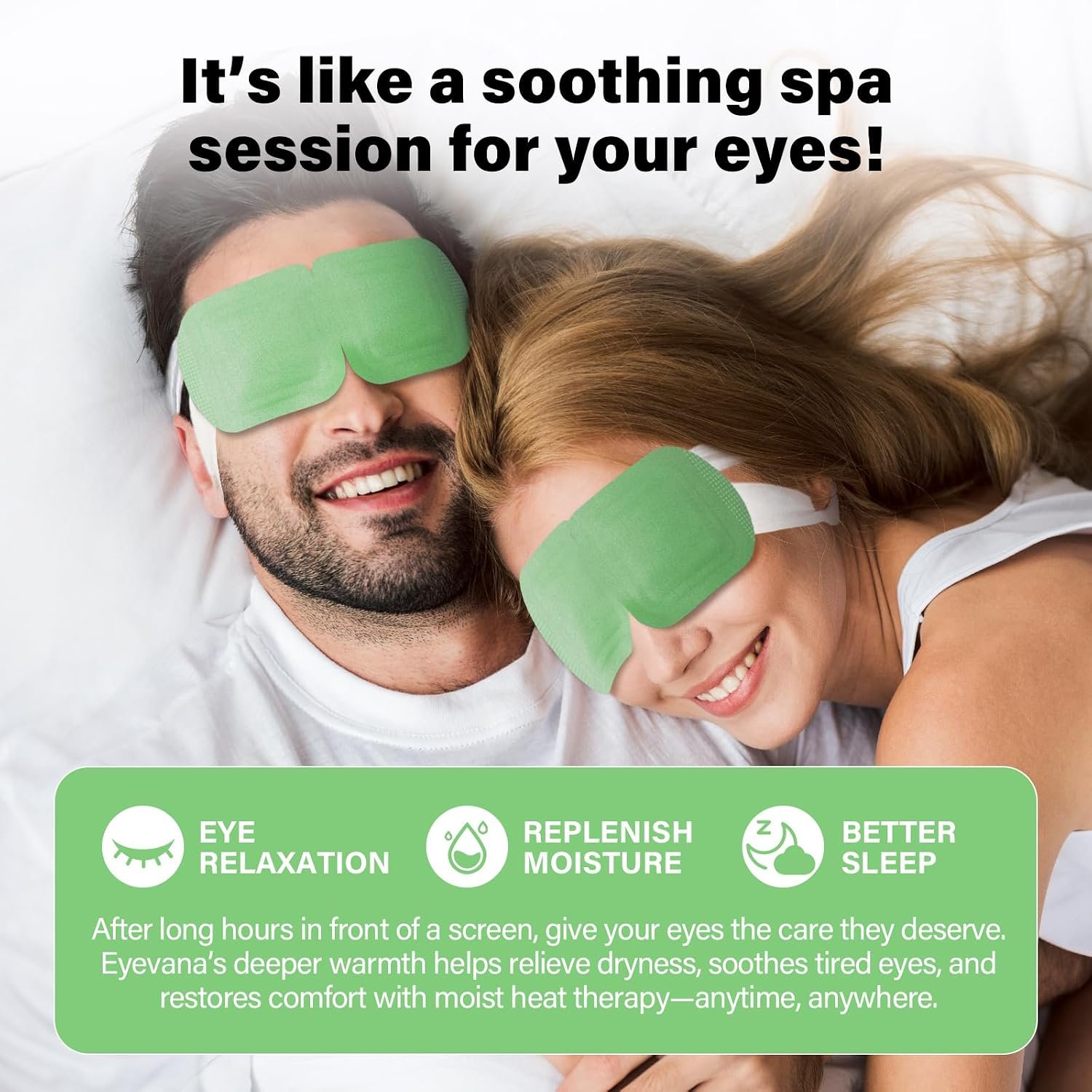 16 Packs Steam Eye Mask, Extra Deep Heat for Dry Eyes, Fast Relief for Irritation, Stye, Puffy Sensitive Eyes and Eye Strain, Disposable Self Heating Warm Compress (Unscented) - Image 2
