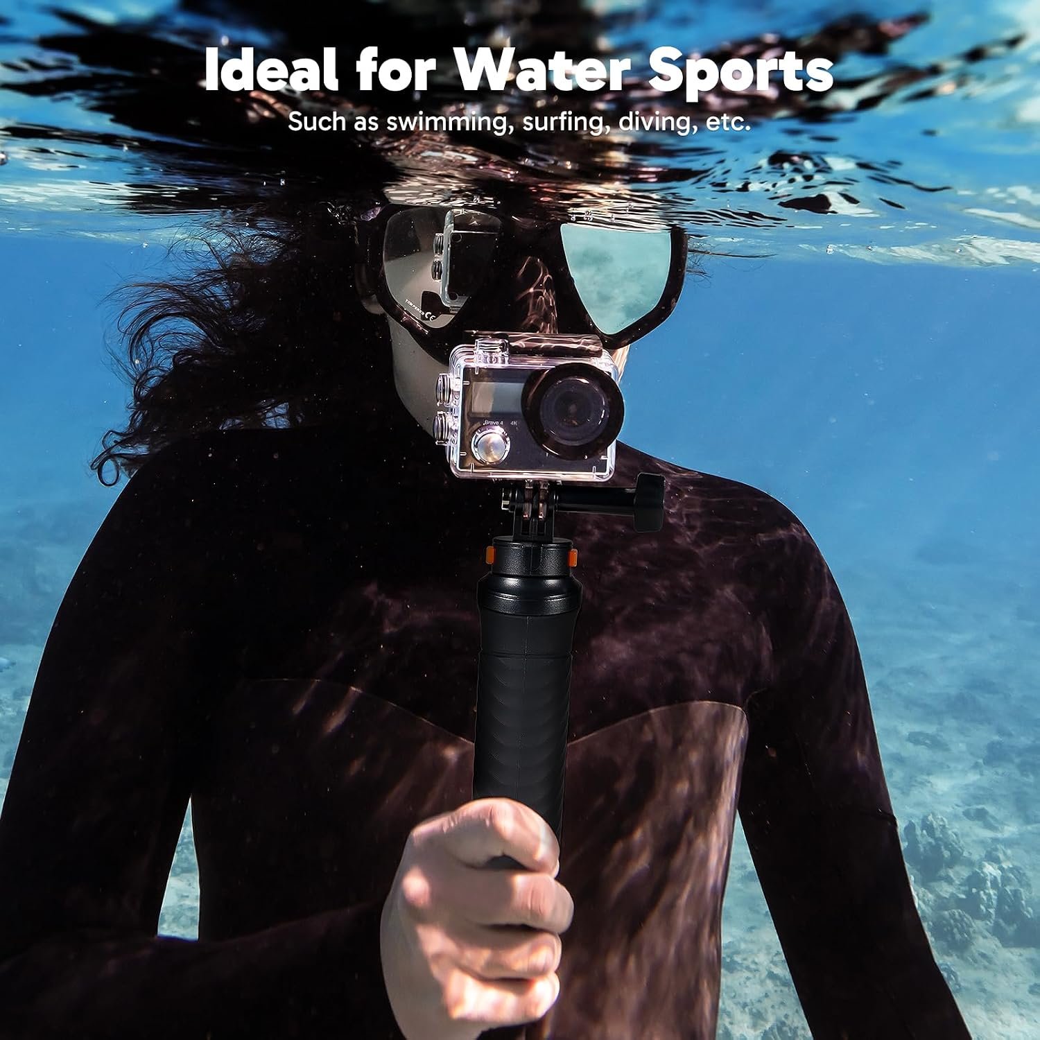 AKASO Brave 4 Action Camera with Floating Hand Grip and Carrying Bag Bundle | 20MP EIS WiFi 170° FOV 5X Zoom Waterproof Underwater Camera for Snorkel, Travel, Bicycle, Helmet, Motorcycle Accessories Kit - Image 10