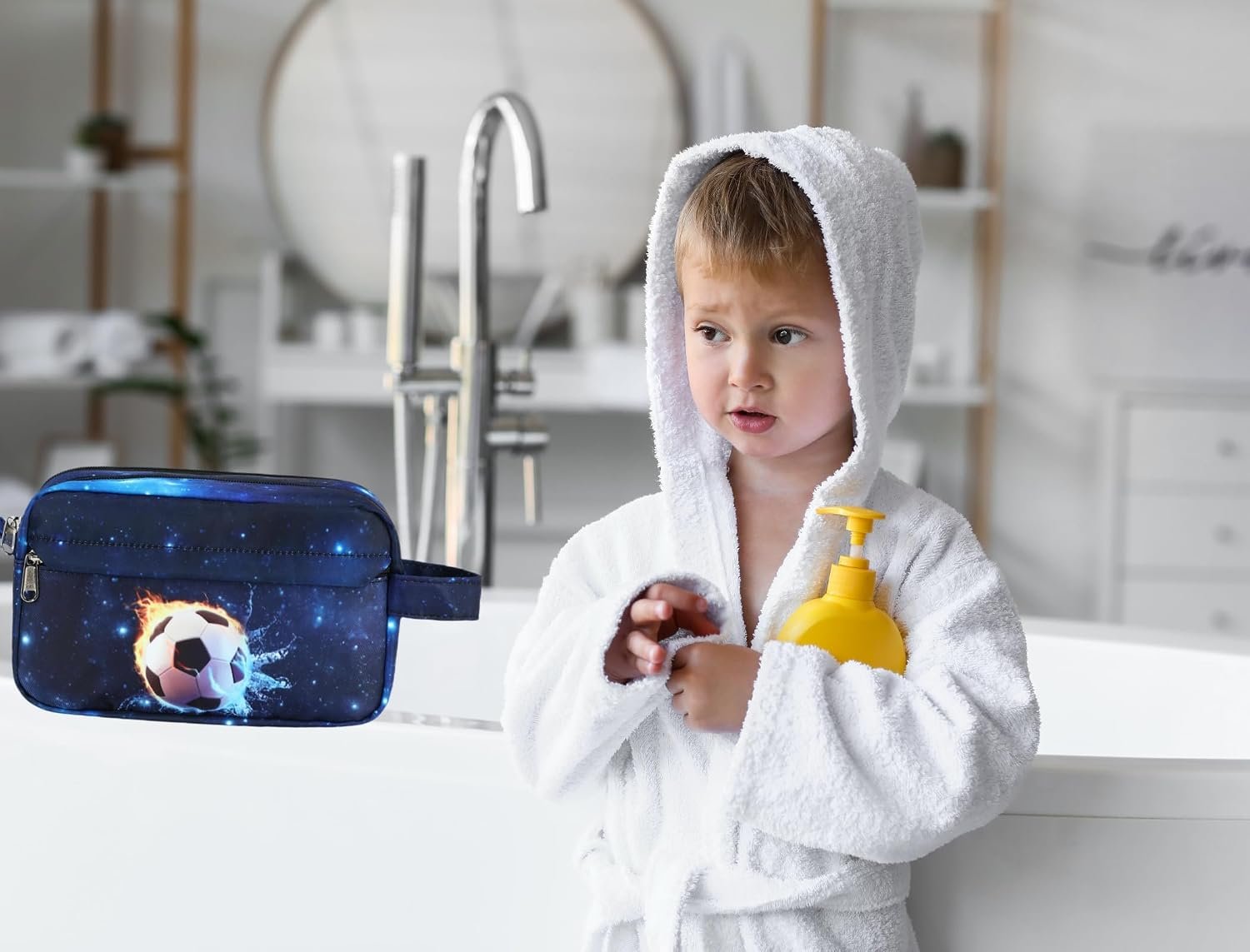 Travel Toiletry Bag for Kids Cute Toiletry Bags for Girls Boys Waterproof for Toiletries Accessories Bathroom Stuff - Image 6