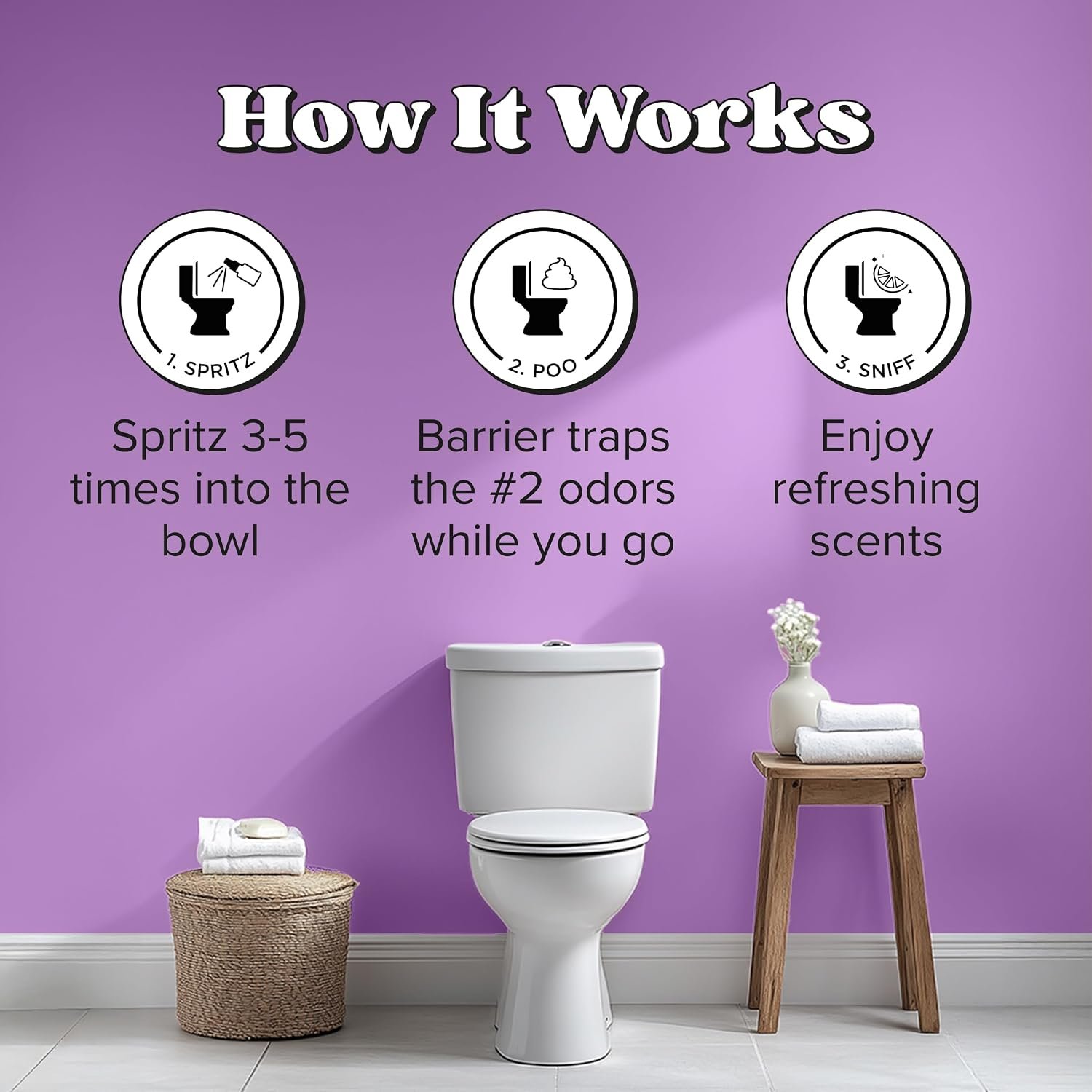 Poo-Pourri Before-You-Go Pocket Toilet Spray, Travel Essentials, 1 Fl Oz, Spring Variety 3 Pack, Each Up to 50 Uses, On-The-Go Bathroom Odor Deodorizer with Essential Oils, TSA Approved Size, 3 Scents - Image 4