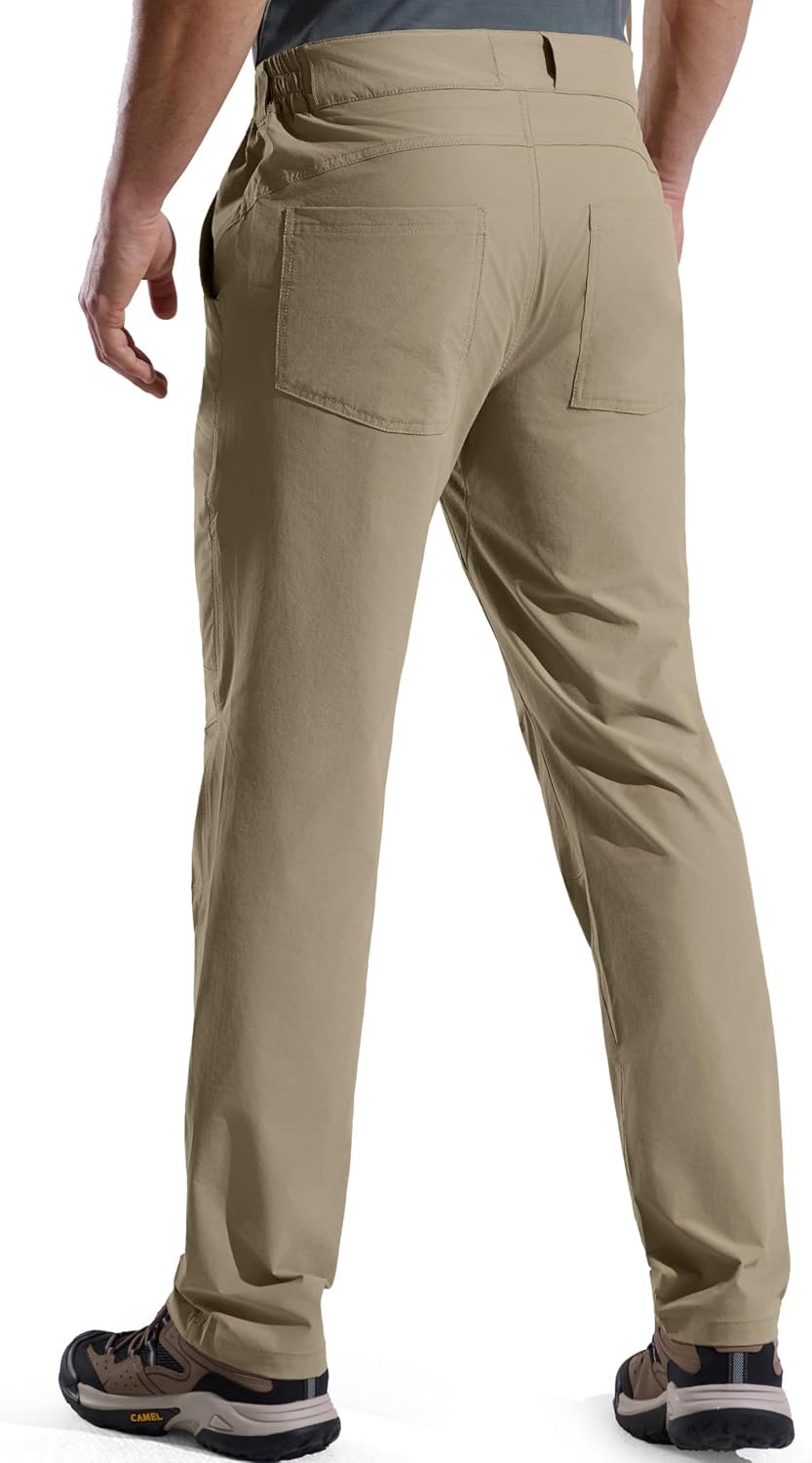 FREE SOLDIER Men's Outdoor Cargo Hiking Pants with Belt | Lightweight Waterproof Quick Dry Tactical Pants Nylon Spandex, 6 Pockets, 4-Way Stretch, UPF 50+, for Work Fishing - Image 2