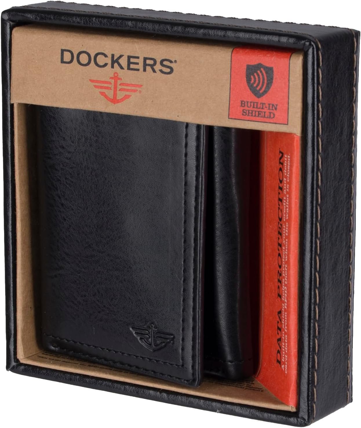 Dockers Men's Extra Capacity Slim Profile Trifold Wallet with Multiple Card Slots and ID Window - Image 7