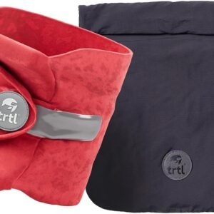 Trtl Pillow - Scientifically Proven Neck Support Travel Pillow for Airplanes - Lightweight and Machine Washable - Ergonomic Design for Traveling on Cars and Trains - Coral