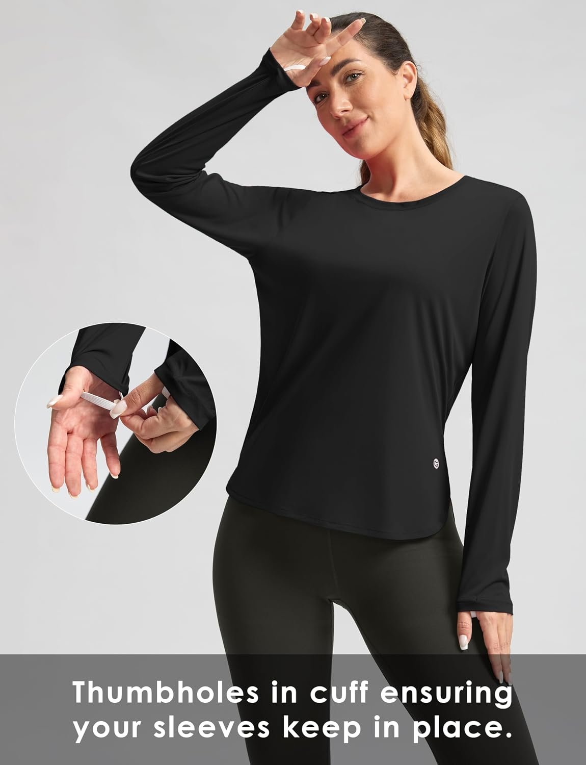G Gradual Women's Sun Shirts UPF 50+ Long Sleeve Workout Hiking Tops | UV Protection, Rash Guard, Lightweight, Quick Dry, High-Low Hem, Athletic Running Swim Shirts for Women - Image 6