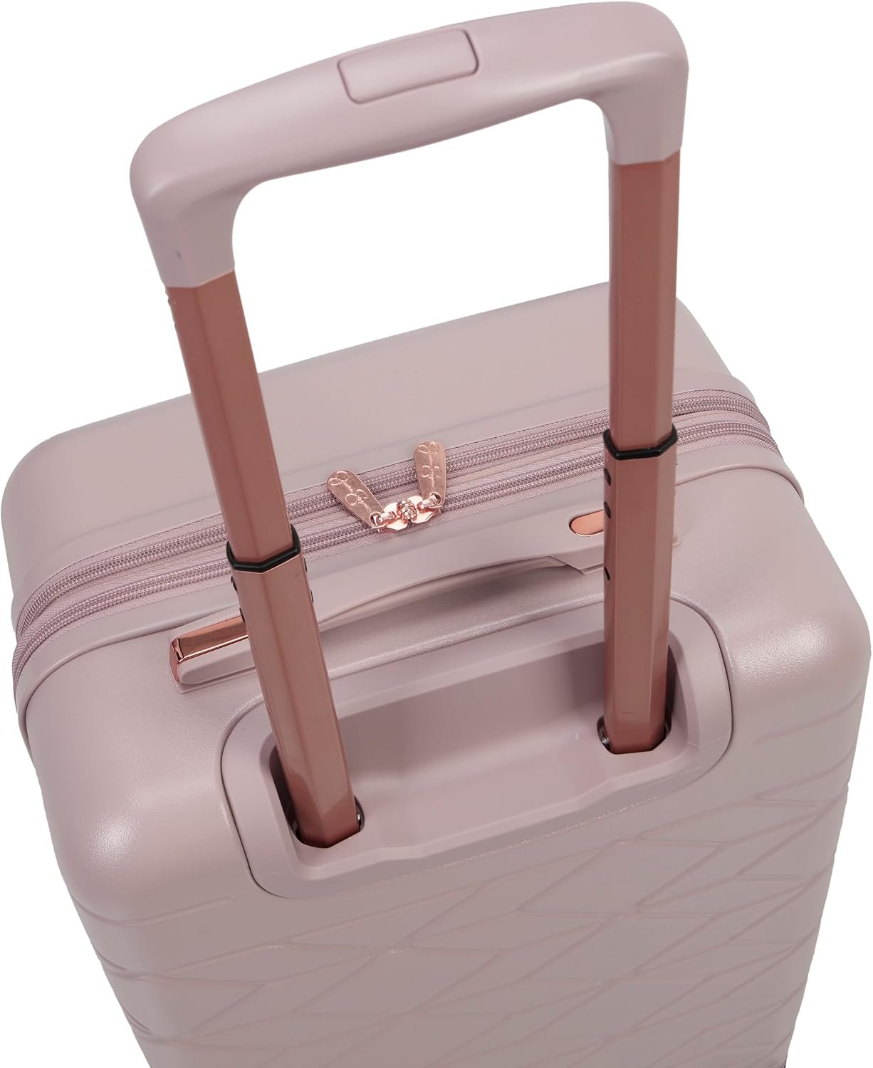 Jessica Simpson Aris 20" Expandable 8-Wheel Spinner Carry On Luggage Suitcase, Adobe Rose - Image 5