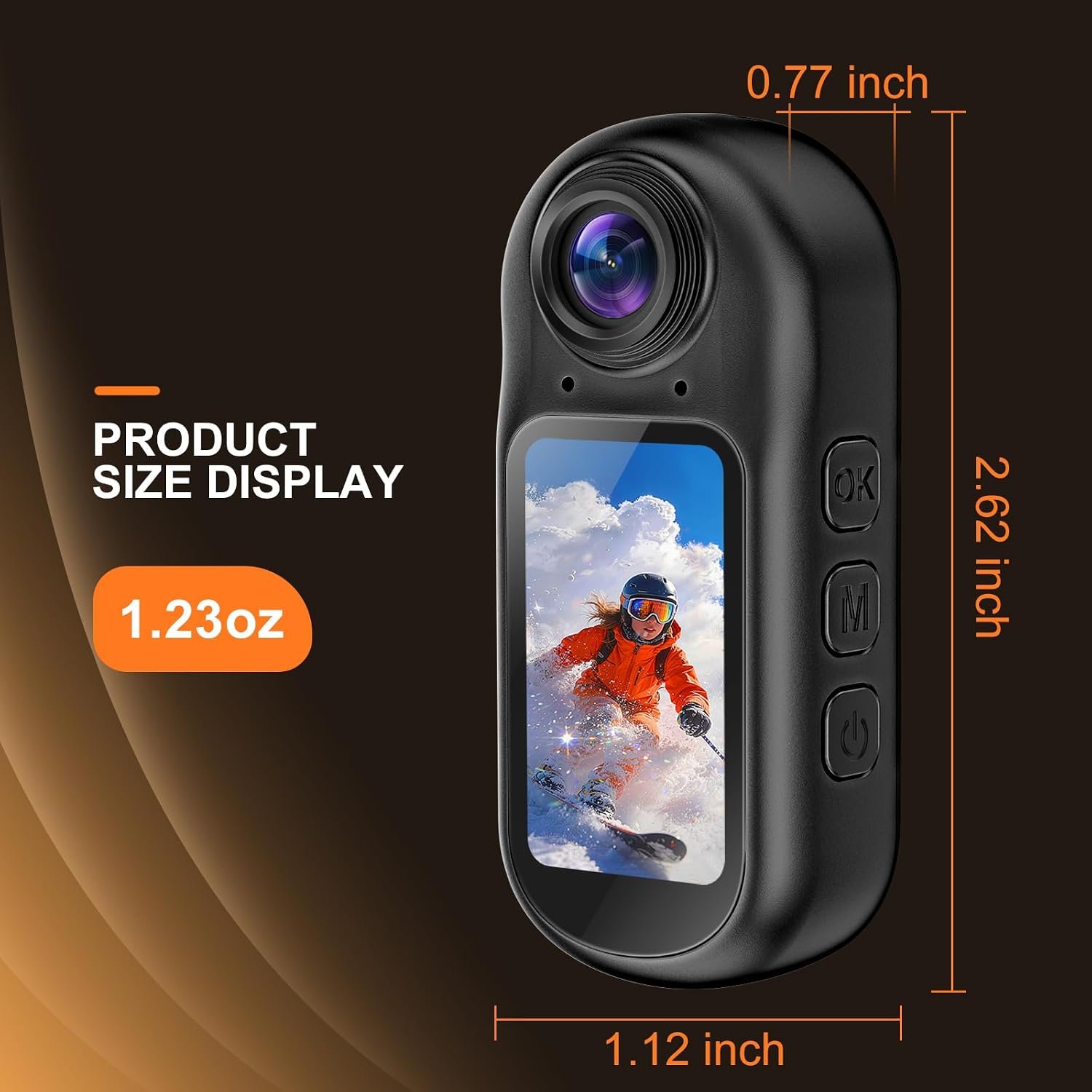 4K Mini Body Camera with Audio and Video Recording, Tiny Magnetic Action Camera with 1.5" Screen, 6‑Axis EIS, WiFi + Bluetooth, Portable Clip On Wearable POV Camera for Motorcycle Helmet, Sports, Pet - Image 6