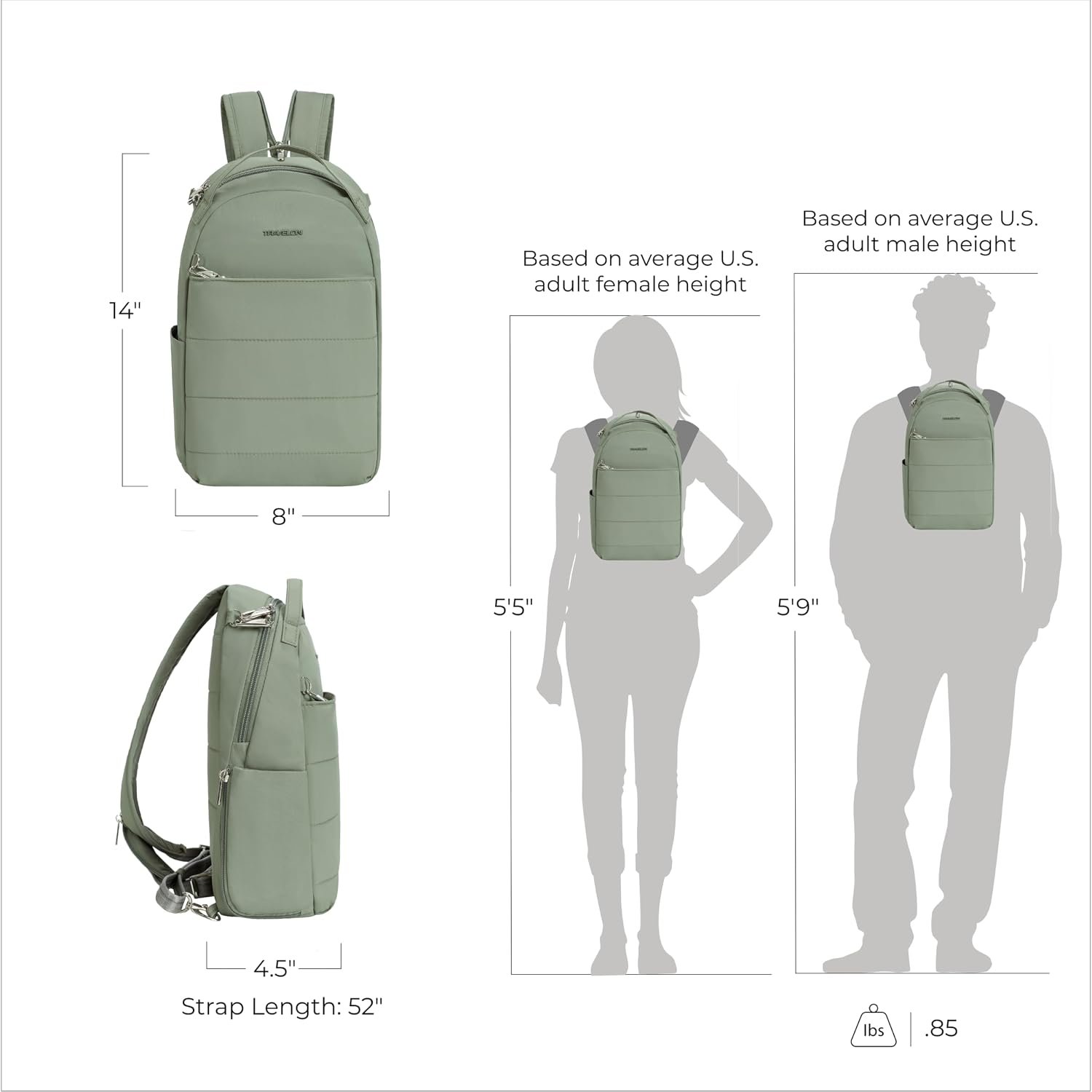 Travelon Anti-Theft Roam Convertible Backpack Sling - Image 4
