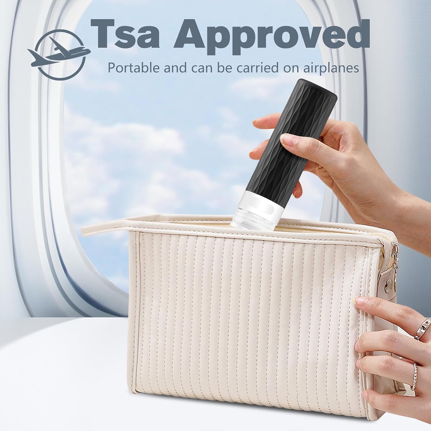 Travel Size Bottles for Toiletries, TSA Approved Travel Containers 3.4oz | Silicone Travel Shampoo & Conditioner Toiletry Bottles, Leak Proof Refillable Travel Essentials Squeeze Bottles, BPA Free - Image 2