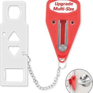 AceMining Portable Door Lock, Hotel Travel Door Lock Security for Home | Hotel Safety Device for Door Security, Portable Lock for Hotel Room, Apartment, College Dorm and Travel