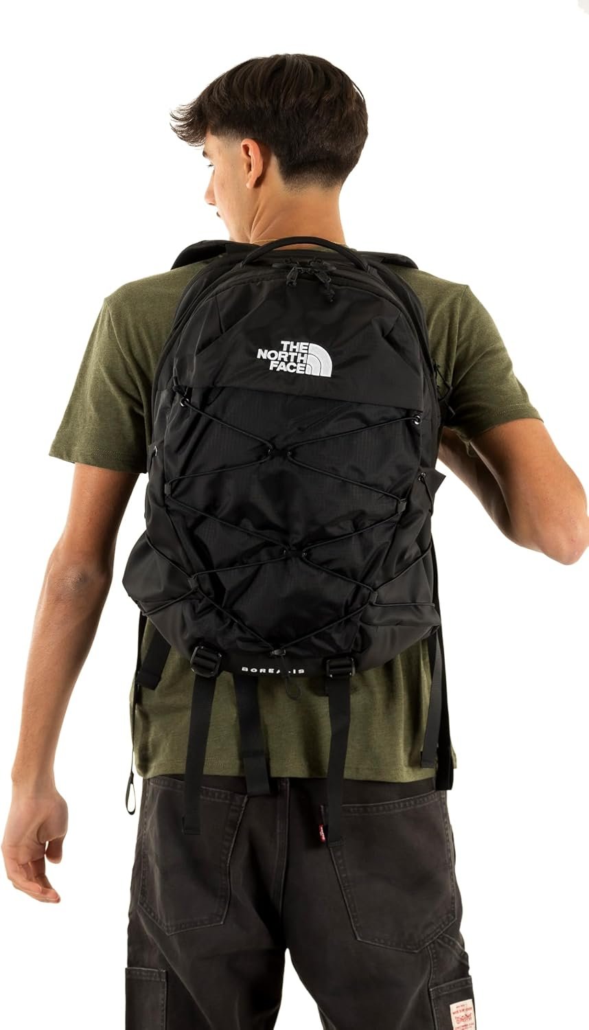 The North Face Borealis Commuter Laptop Backpack, Blk/Blk-NPF, OSFA | Water Repellent, Laptop Sleeve, Large Main Compartment - Image 2