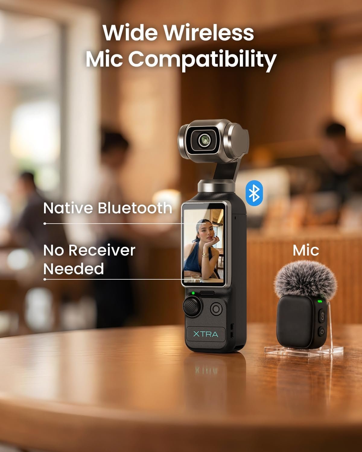 Xtra Muse, Vlogging Camera with 1'' CMOS & 4K/120fps Videos, Pocket Camera with 3-Axis Gimbal Stabilizer, Fast Focusing, Face/Object Tracking, Digital Video Camera for Photography, Digital Camera - Image 7