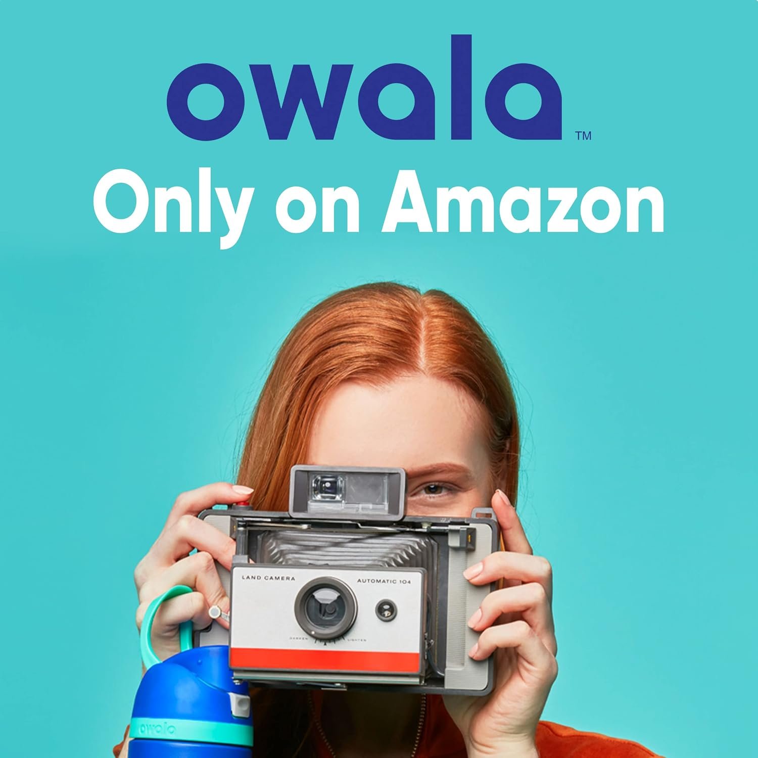 Owala FreeSip Stainless Steel Water Bottle 24 oz Denim - Image 7