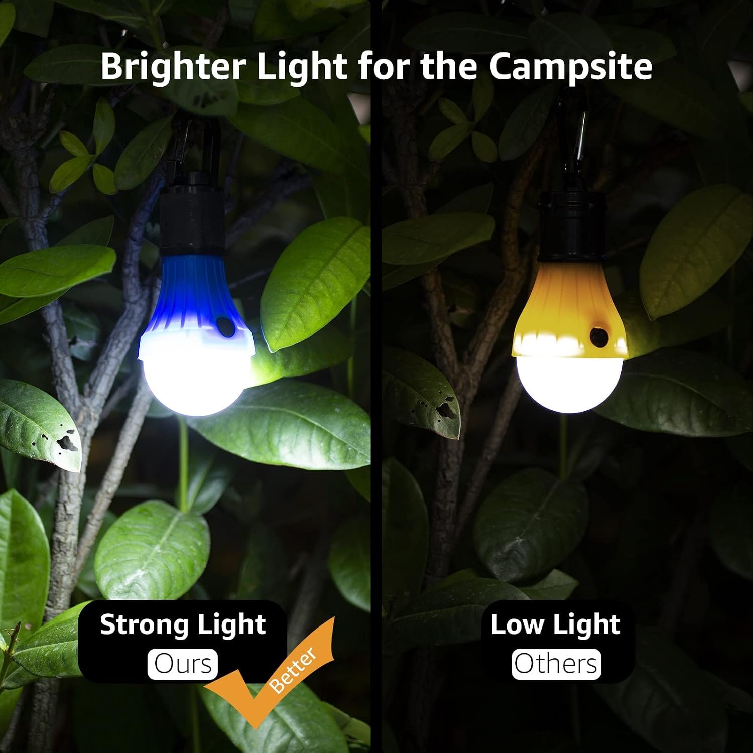 Lepro LED Camping Lantern with 3 Light Modes, Batteries Included, 4 Packs | Hanging Tent Light, Camping Essentials, Portable Lantern Flashlight for Camping, Emergency Light, Power Outages - Image 3