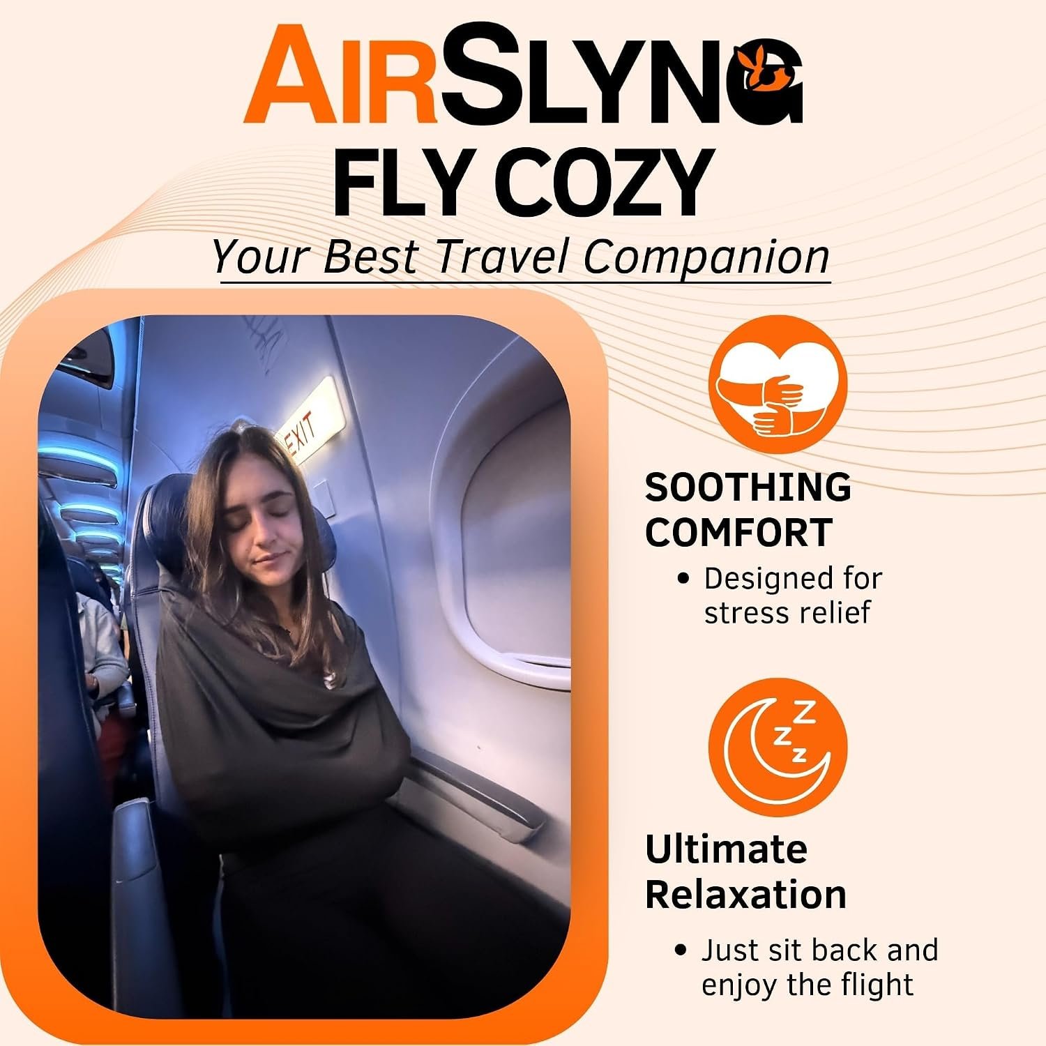 The Slyng-Premium Travel Blanket System – Airplane Sleep Support, Blanket Body Sling for Deep Sleep | Ultra-Soft, Breathable, Compact Carry-On Travel Essential for Long Flights and Car Road Trips - Image 7