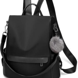 CHERUTY Women Backpack Purse Nylon Anti-theft Fashion Casual Lightweight Travel Shoulder Bag