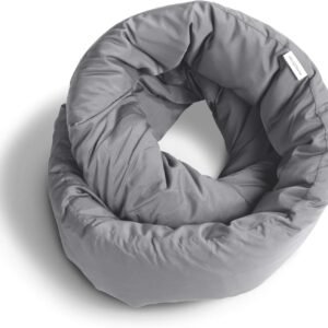 Infinity Pillow - Home Travel Soft Neck Scarf Support Sleep (Grey)
