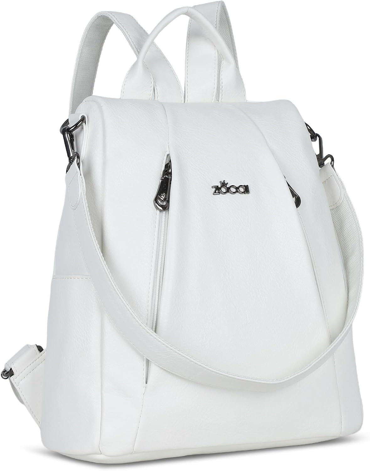 ZOCAI Backpack Purse for Women Medium Anti-Theft Backpacks Purses Design Leather Shoulder Bags with Removable Strap - Image 8