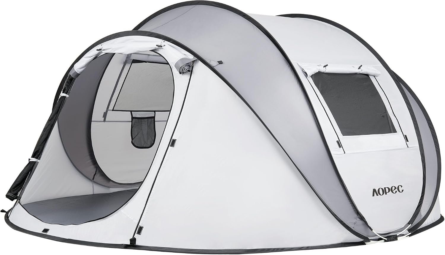 Pop Up Camping Tent, 2/4/6 Person Instant Tent Waterproof PU4500mm, Spacious Ventilated Camping Tent with Front Porch, Quick Setup Lightweight Portable for Outdoor Camping Hiking Beach
