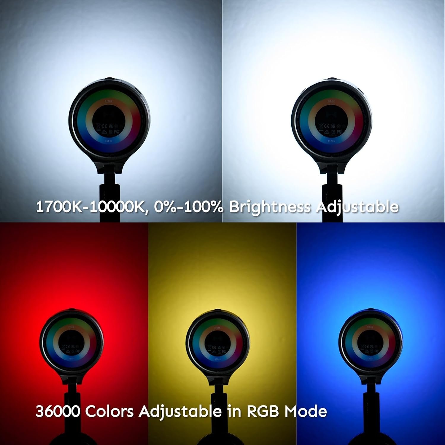 Sol 5 Spectra MagSafe RGB Video Light Standard Kit, RGBCW Pocket Video Light for iPhone, Portable Mobile Studio Lighting System for Content Creation, Vlogging, Live Streaming & Photography - Image 8