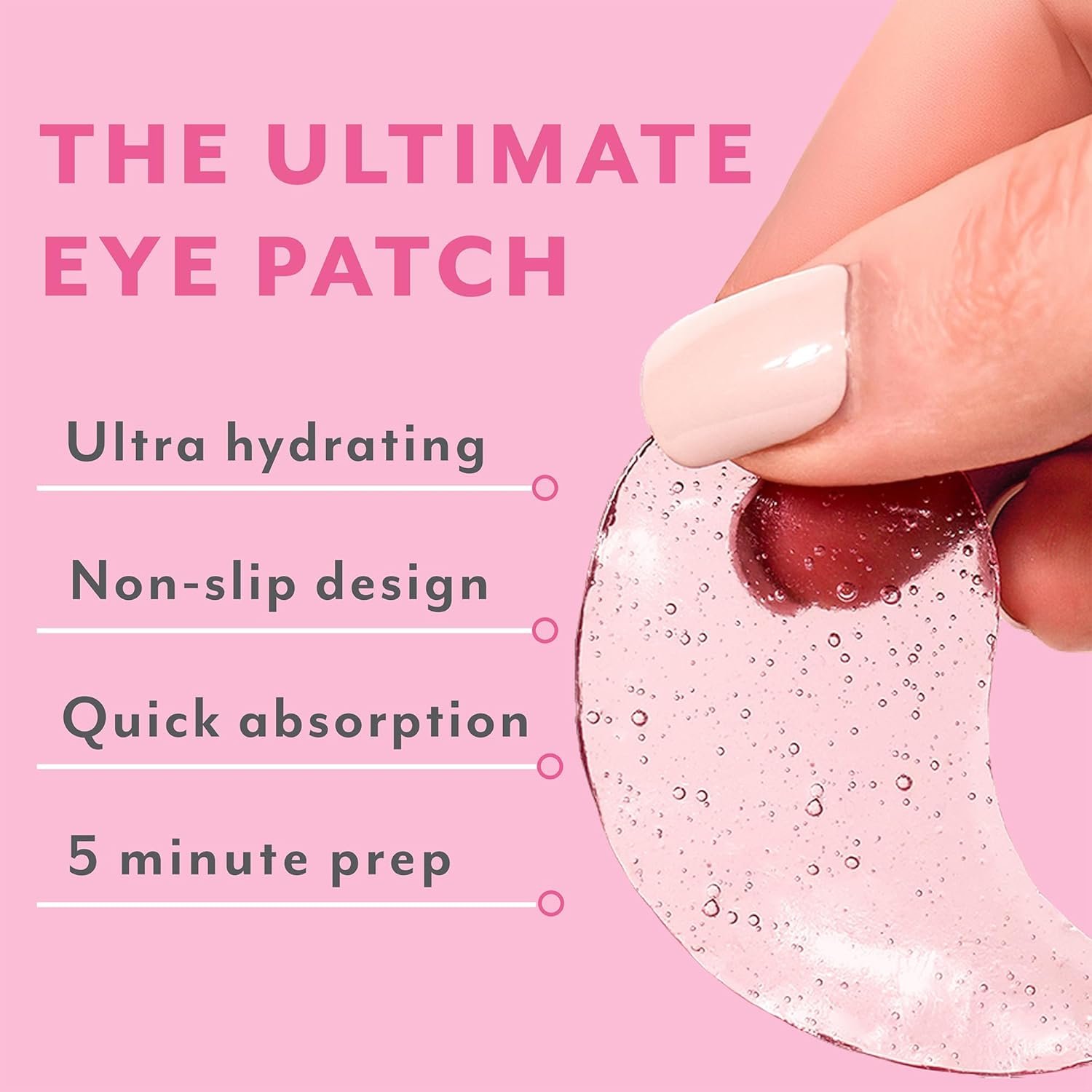 Patchology Rosé Under Eye Patches for Puffy Eyes & Dark Circles | 5pk. | Puffiness & Anti Wrinkle Patches Hydrating Eye Masks for a Radiant Look | Hyaluronic Acid & Antioxidants - Image 5