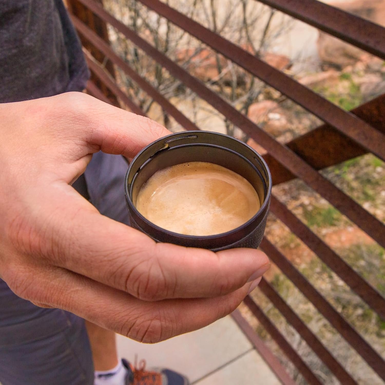 Wacaco Minipresso GR, Portable Espresso Machine, Compatible Ground Coffee, Hand Coffee Maker, Travel Gadgets, Manually Operated, Perfect for Camping, Hiking - Image 8
