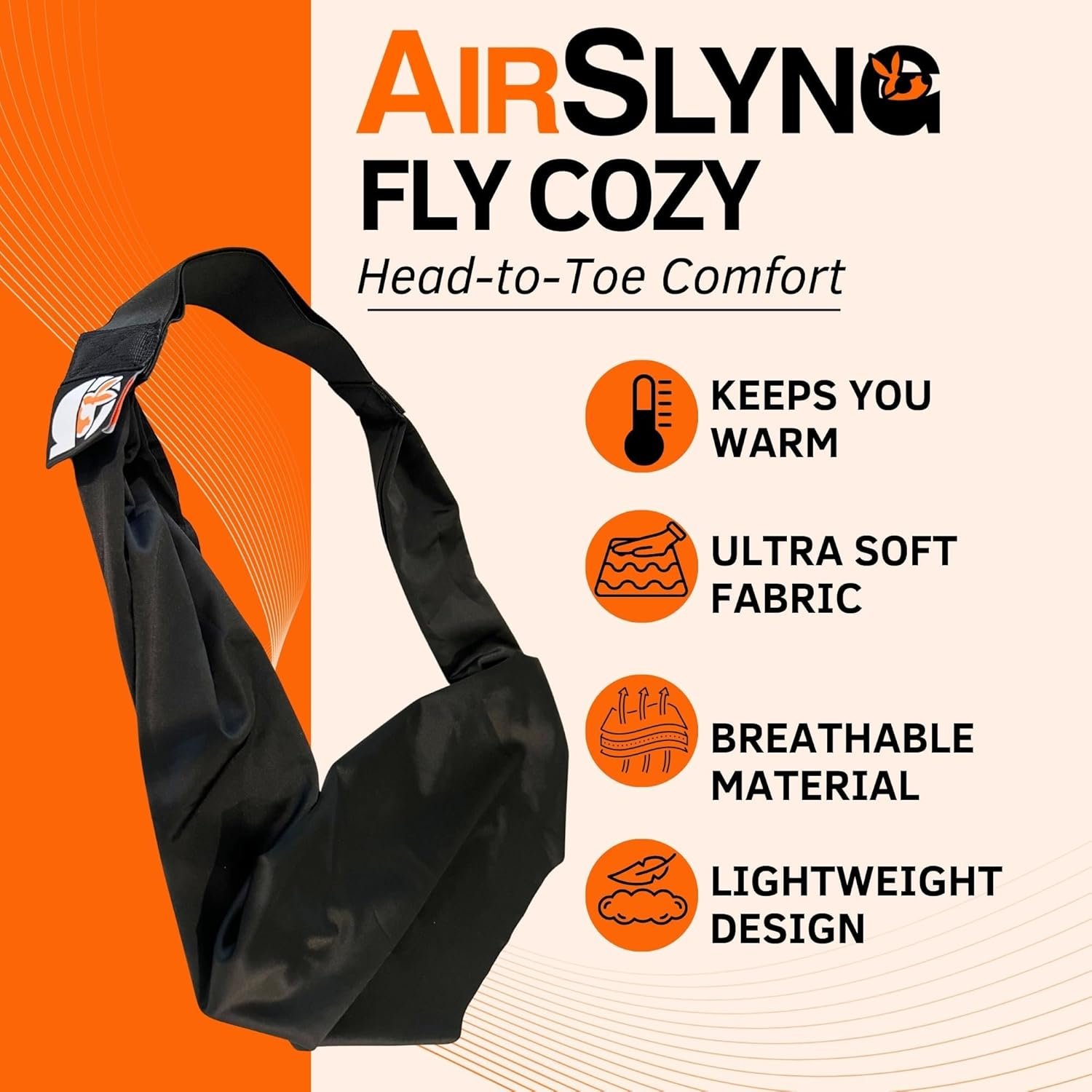 The Slyng-Premium Travel Blanket System – Airplane Sleep Support, Blanket Body Sling for Deep Sleep | Ultra-Soft, Breathable, Compact Carry-On Travel Essential for Long Flights and Car Road Trips - Image 6