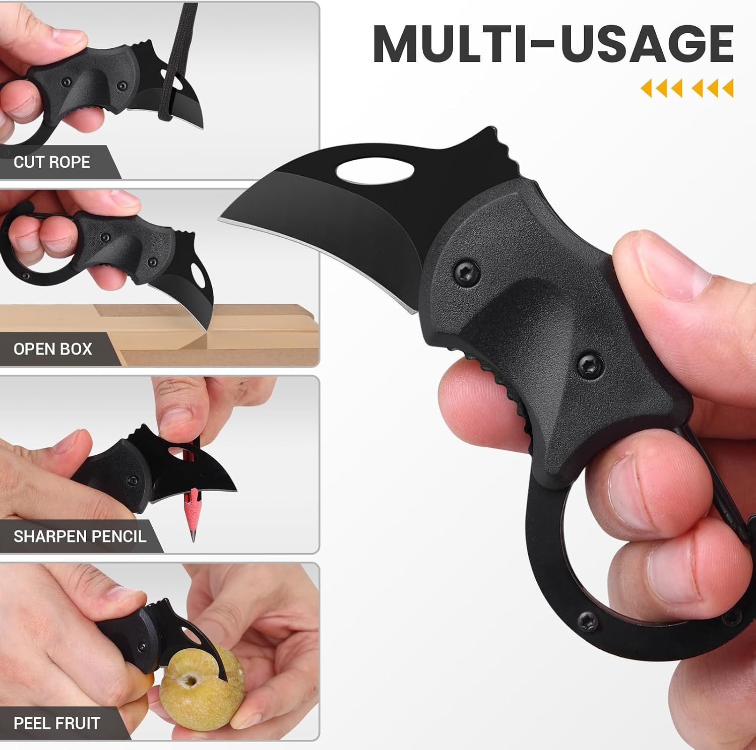 FUNBRO Small Pocket Knife Gift for Men | Keychain Box Cutter with 1.34inch Blade, Mini Folding Knives EDC Gadgets, Stocking Stuffers Gift for Adults Men Him - Image 3