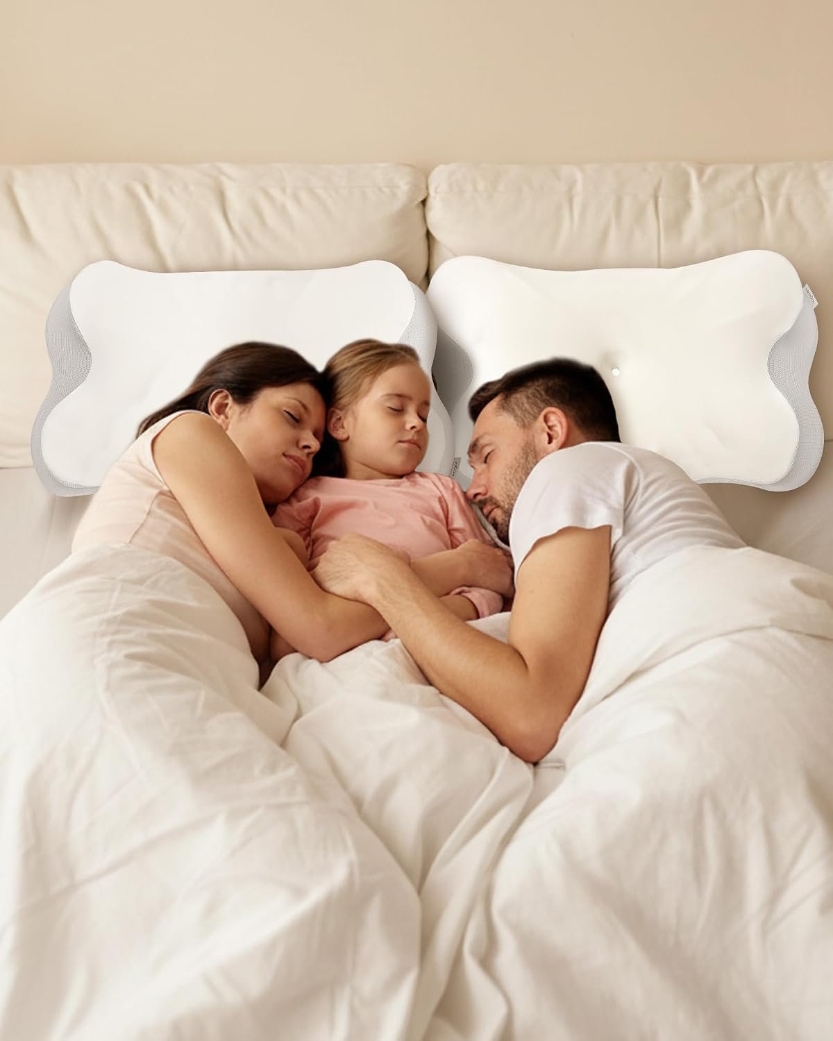Cervical Neck Pillow, Soft Contour Memory Foam Pillow | for Neck and Shoulder Pain Relief, Orthopedic Dual-Height Design, Ergonomic Pillow for Side, Back, Stomach Sleepers - Image 9
