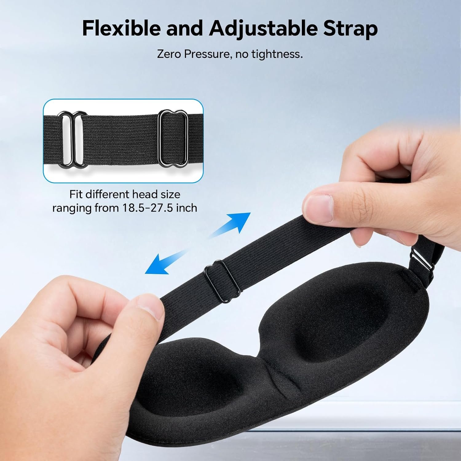 YIVIEW Sleep Mask for Back and Side Sleeper 3 Pack, 100% Blackout Eye Mask | 3D Zero Eye Pressure, Night Blindfold for Women Men, Lightweight & Breathable Soft Sleeping Eye Cover, Travel Nap Essentials - Image 4