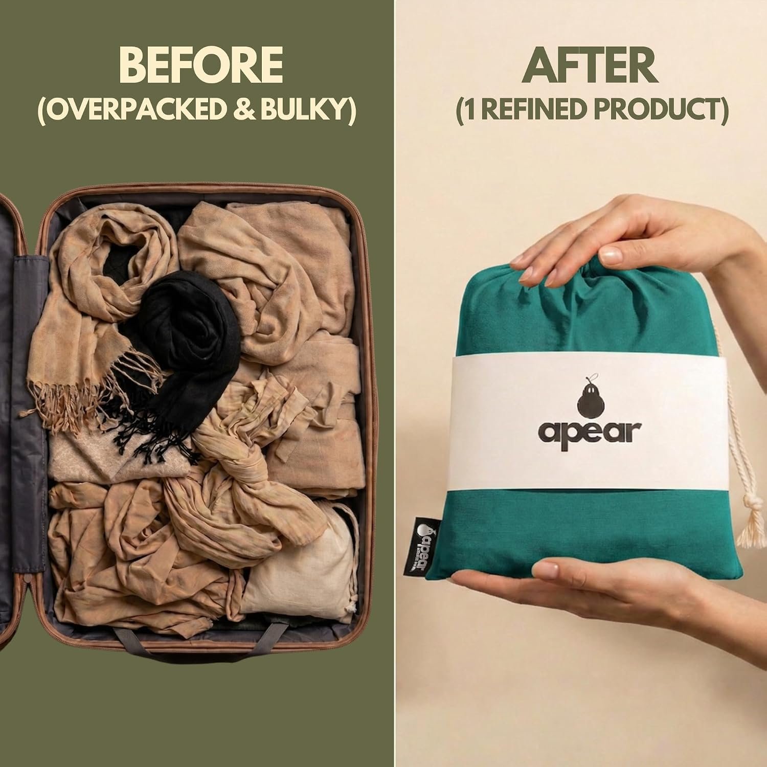 16-in-1 Compact Travel Blanket with Bag – Reversible, Ultra Soft Bamboo Airplane Blanket with Hidden Pocket – Packable for Flights & Travel Essentials (Semi-Weighted, Double Layer) - Image 4