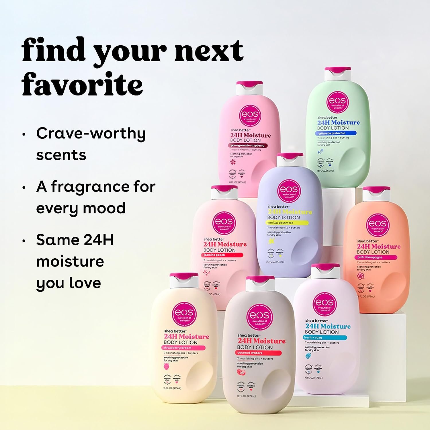 eos 24H Moisture Travel Body Lotion- Vanilla Cashmere, Travel Size Essential, Toiletries, Mini Body Lotion For Dry Skin, 2.5 fl oz - Image 9