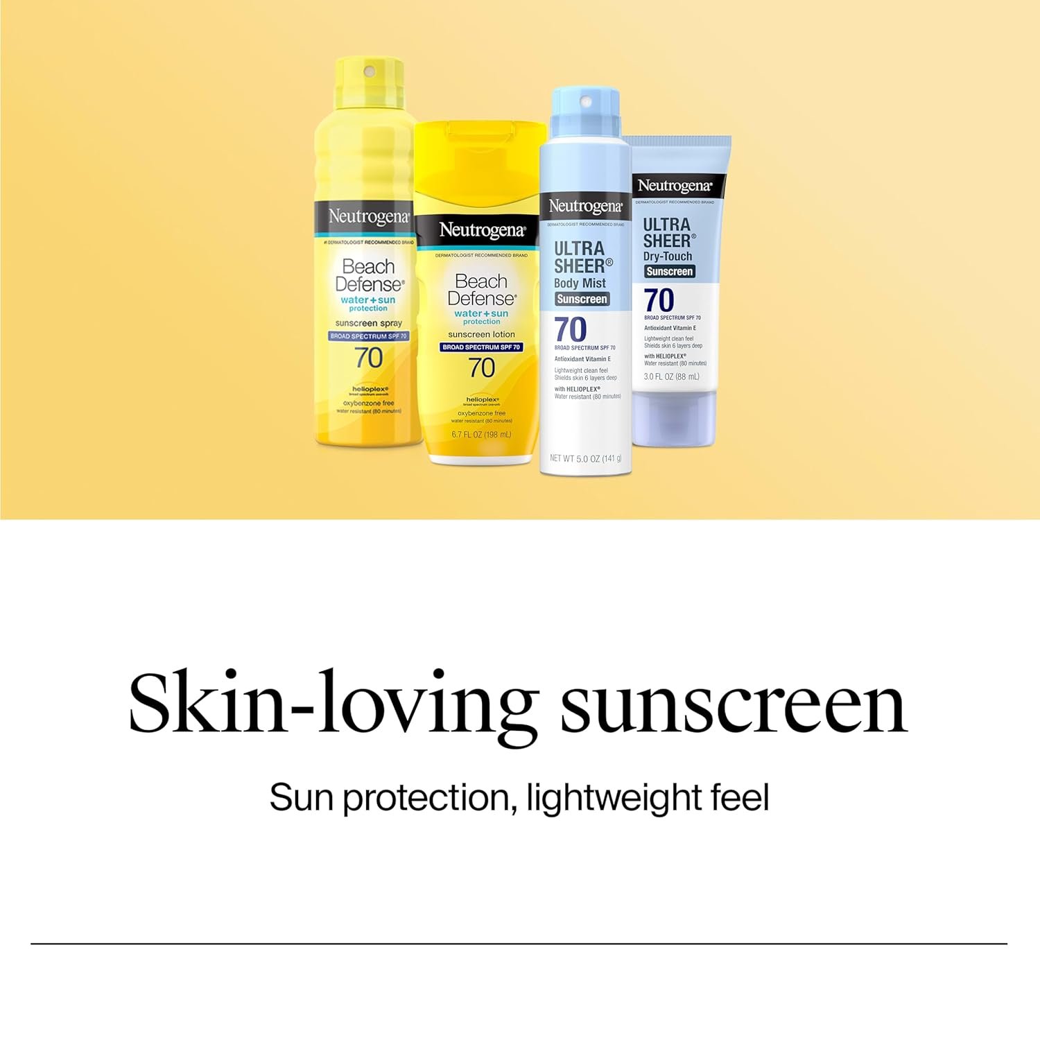 Neutrogena Beach Defense Sunscreen Spray, SPF 50, 6.5 oz | Face & Body, Broad Spectrum for UVA/UVB Protection, Lightweight Sunscreen, Water-Resistant up to 80 Minutes, Beach-Strength - Image 6