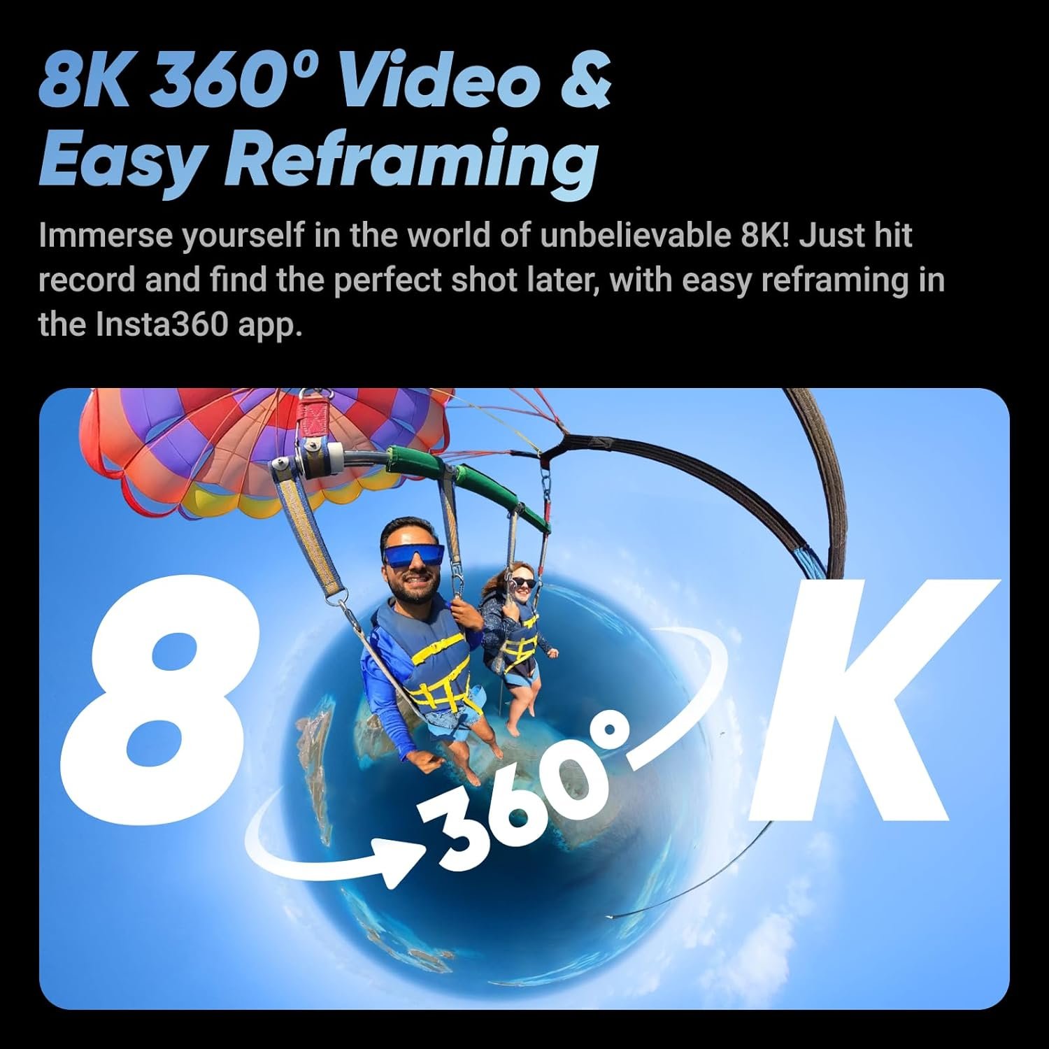 Insta360 X4 Standard Bundle - Waterproof 8K 360 Action Camera, 4K Wide-Angle Video, Invisible Selfie Stick Effect, Removable Lens Guards, 135 Min Battery Life, AI Editing, Stabilization - Image 2