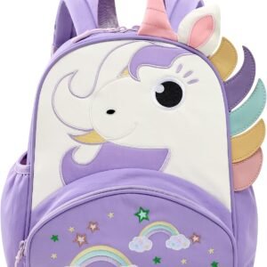 LOVEVOOK Toddler Backpack for Kids 3-5, Preschool Kindergarten Backpack | Lightweight Cute Daycare Bag