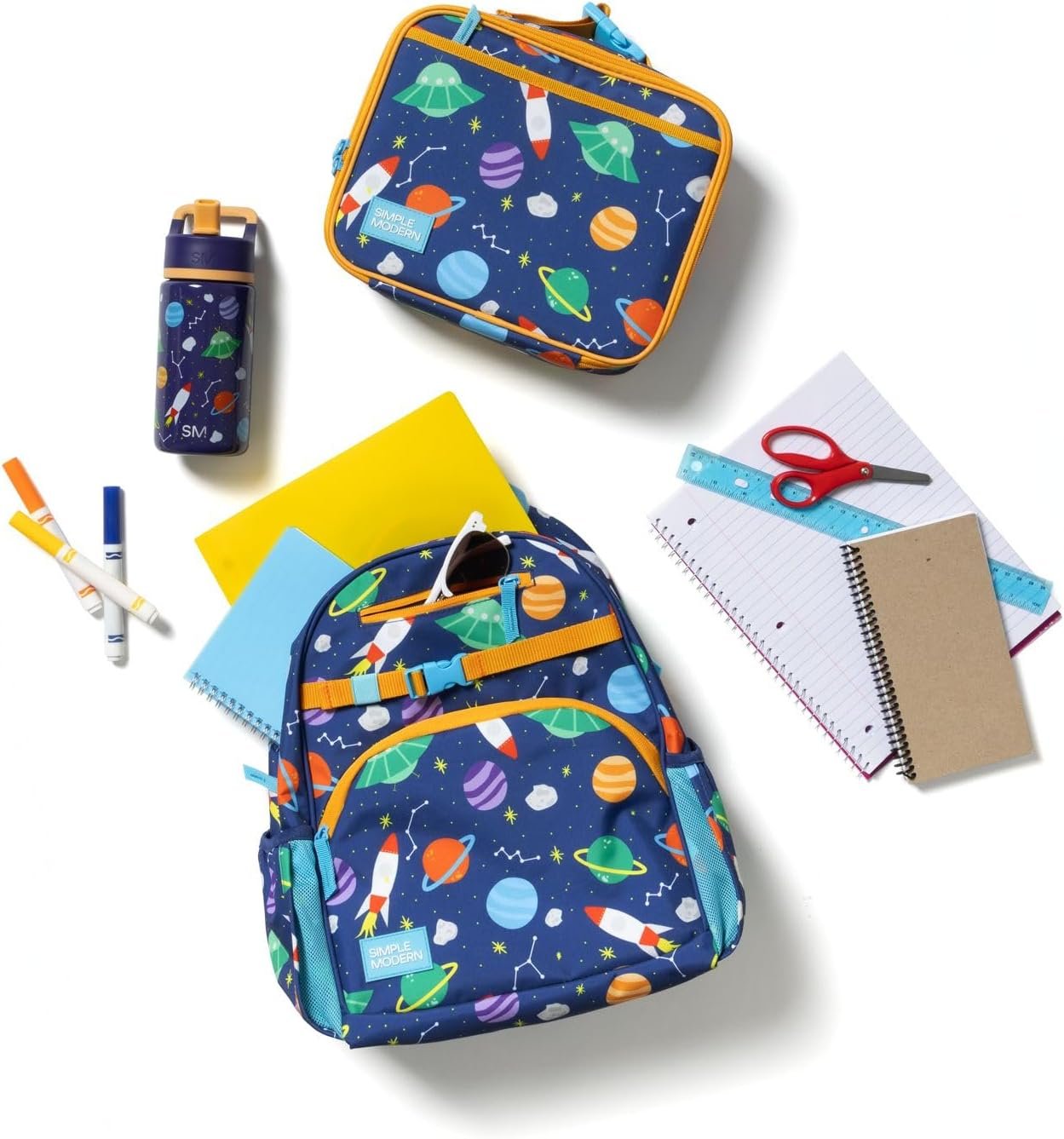 Simple Modern Disney Cars Kids Backpack for School, Girls, Boys | 12L | Fletcher Lightning McQueen Bookbag, School Backpack for Toddler, Preschool, Kindergarten | Fits Lunch Box, Cute | Medium - Image 6