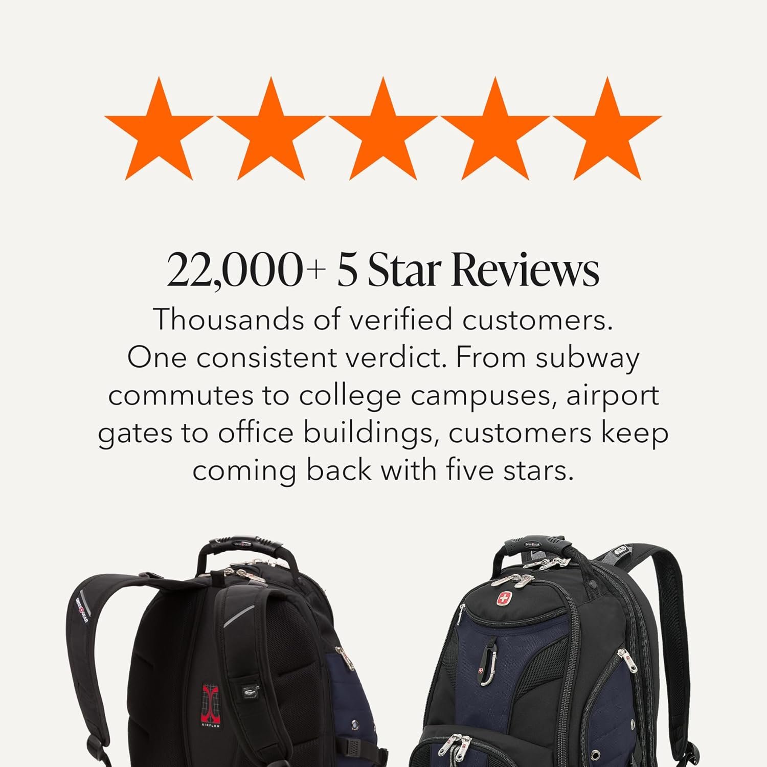 SwissGear 1900 ScanSmart Laptop Backpack, Fits Most 17-Inch Laptops, TSA-Friendly Lay-Flat Design, RFID Protection, and Tablet Pocket, Black, 31L, 18.5-Inch - Image 7