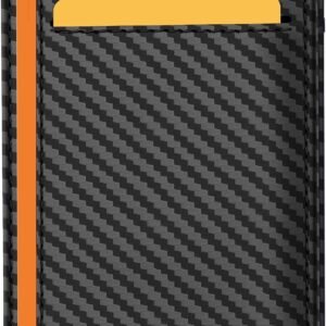 Travelambo Slim Minimalist Wallet for Men, RFID Blocking Credit Card Holder, Front Pocket ID Card Case, Gifts for Men, Husband, Boyfriend, Teenage