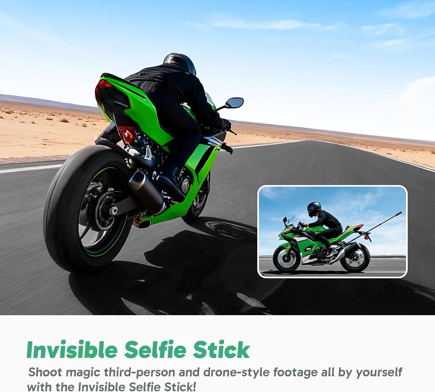 AKASO 360 Action Camera Motorcycle Combo- 5.7K 360 Video with 1/2" 48MP Sensors, 72MP 360 Photo, 360-SuperSmooth, Invisible Selfie Stick, 360° Horizon Lock, AI Tracking - Image 4