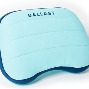 Ballast Beach Pillow – Comfy, Durable & Compact, Stays Put on Windy Beaches with Patented Sand Pouch, Inflatable Pillow for Beaches, Pools, Camping, Festivals and Travel (Island Paradise)