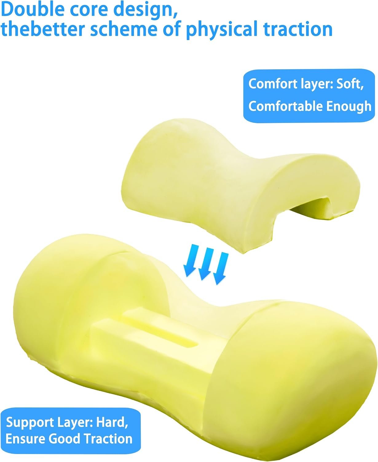 Bespilow Small Neck Roll Pillow for Sleeping, Neck Pillows for Pain Relief | Travel Cervical Support Pillow for Bed Sleep, Round Contour Memory Foam Bolster for Back Sleepers, Breathable Cover, Odorless - Image 2