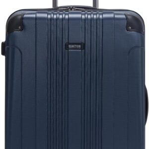 Kenneth Cole REACTION Out of Bounds Lightweight Hardshell 4-Wheel Spinner Luggage, Naval, 28-Inch Checked